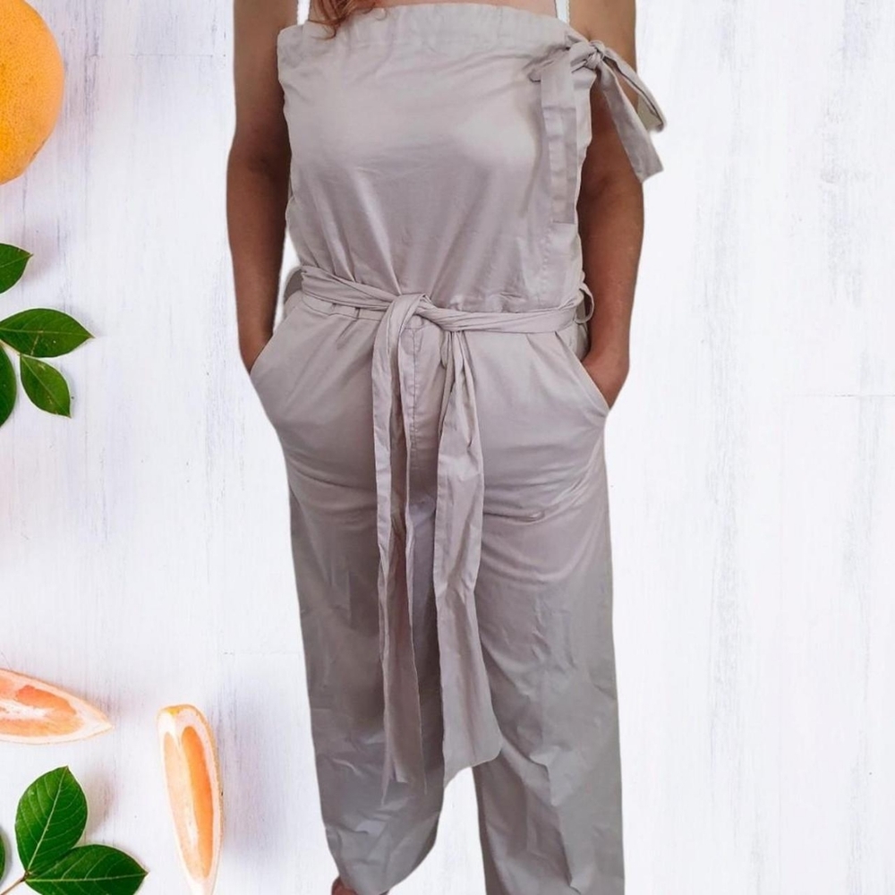 Cos pale pink Strapless jumpsuit Uk 10 - Picture 1 of 4